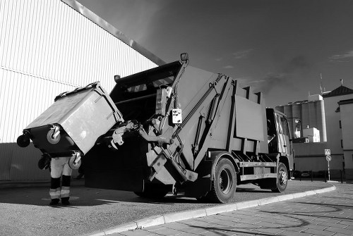 Skip wheel at Crouch End site