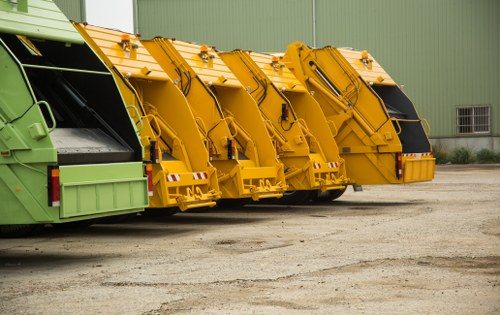 Grab hire skip outside a Crouch End property